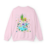Hella Chill Margarita Crewneck Unisex Sweatshirt (Light Pink)