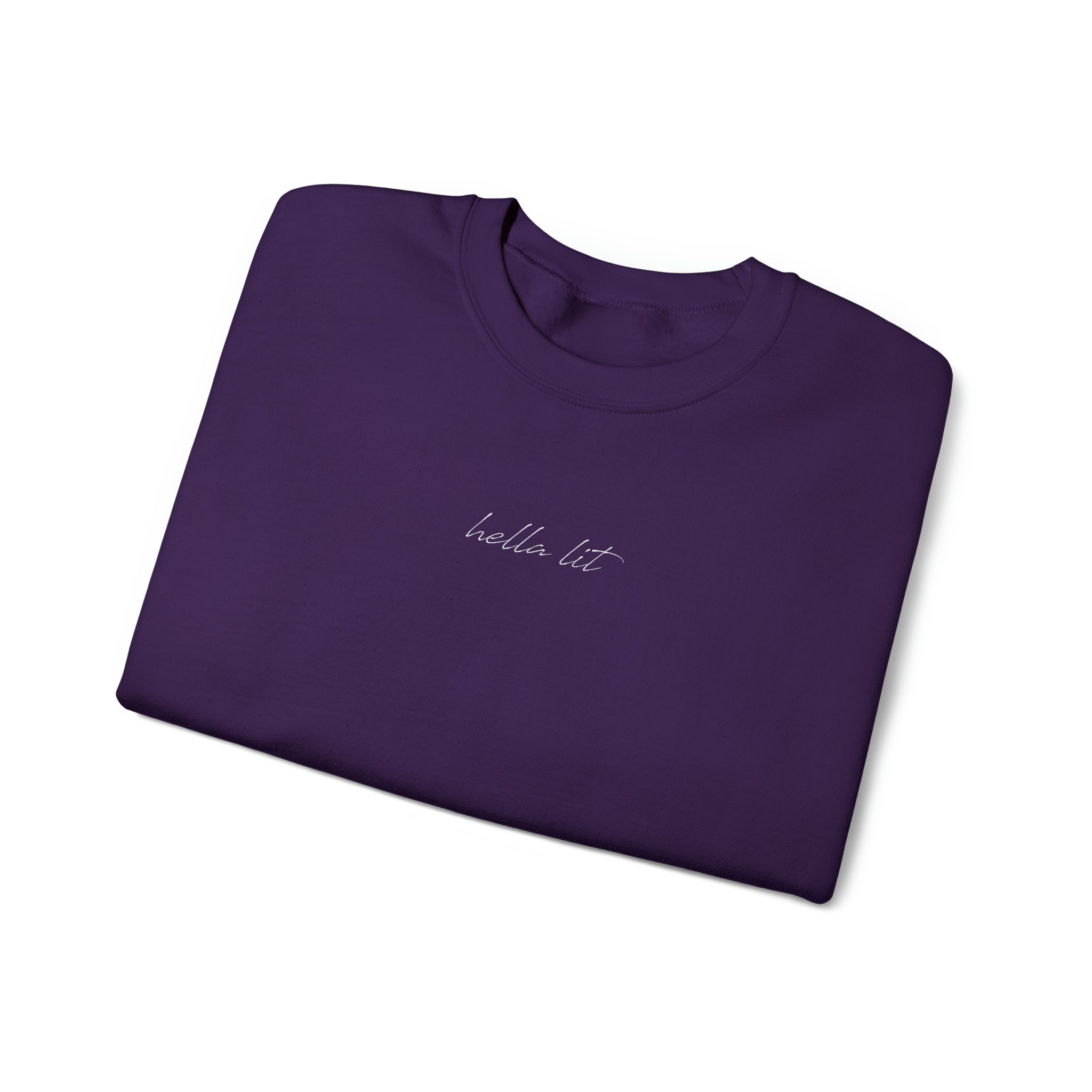 Hella Lit Espresso Martini Crewneck Unisex Sweatshirt (Purple)