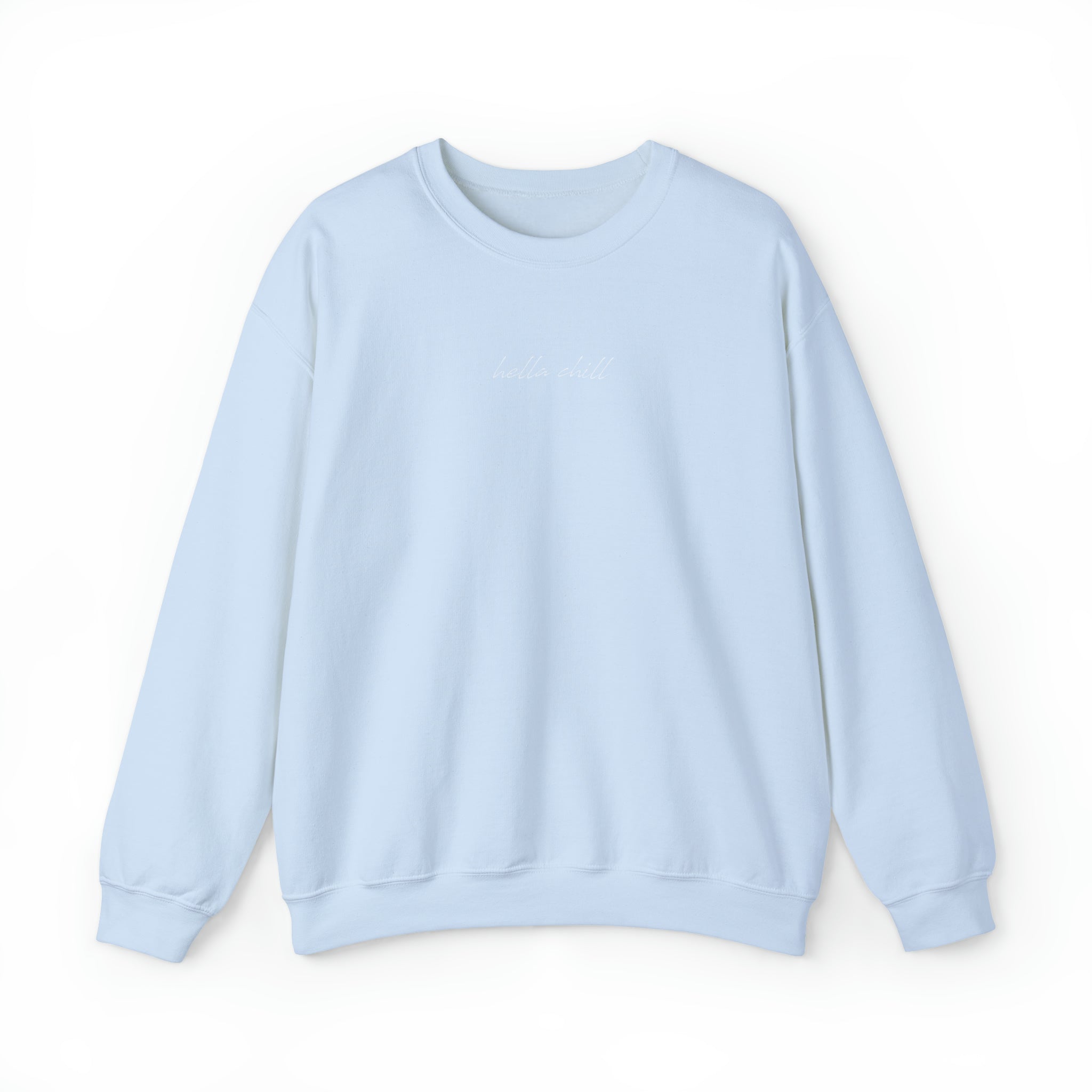 Hella Chill Margarita Crewneck Unisex Sweatshirt (Light Blue)