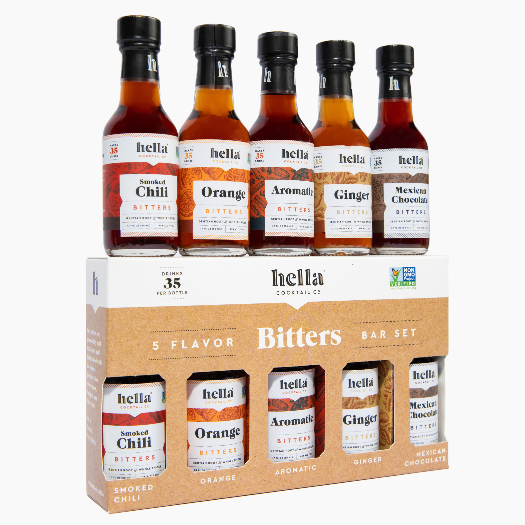 Five Flavor Bitters Starter Kit for Cocktails, 8.5 oz – Hella Cocktail Co.