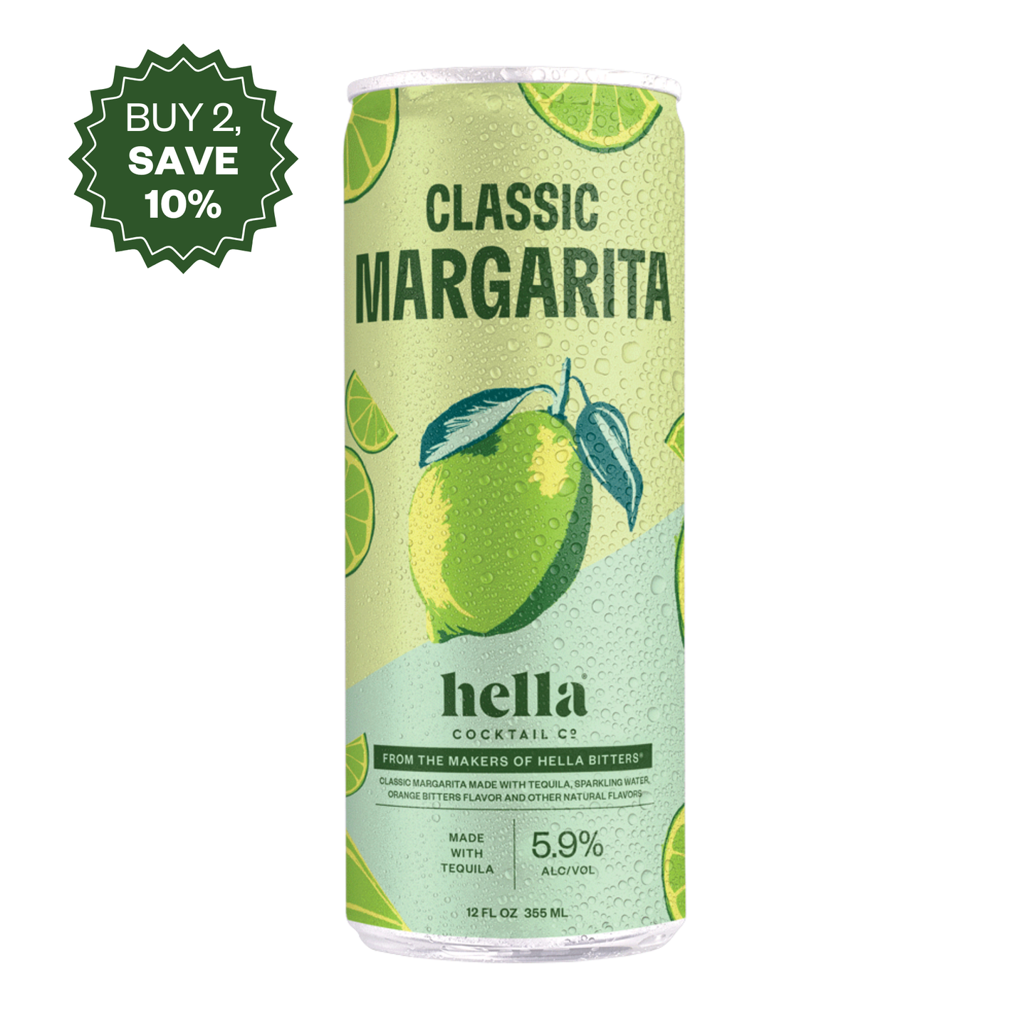 Hella Classic Margarita Ready-to-Drink 5.9% ABV