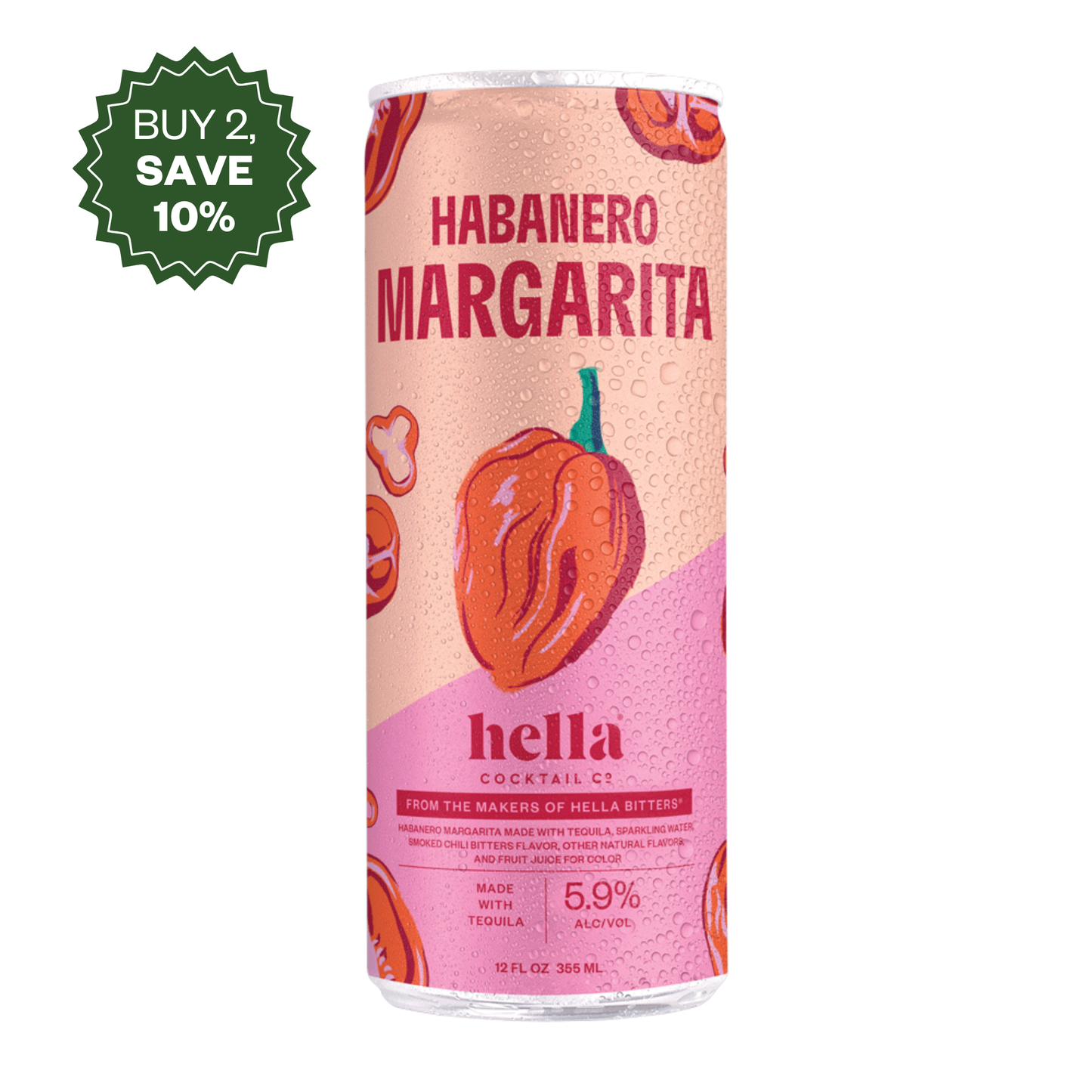 Hella Habanero Margarita Ready-to-Drink 5.9% ABV