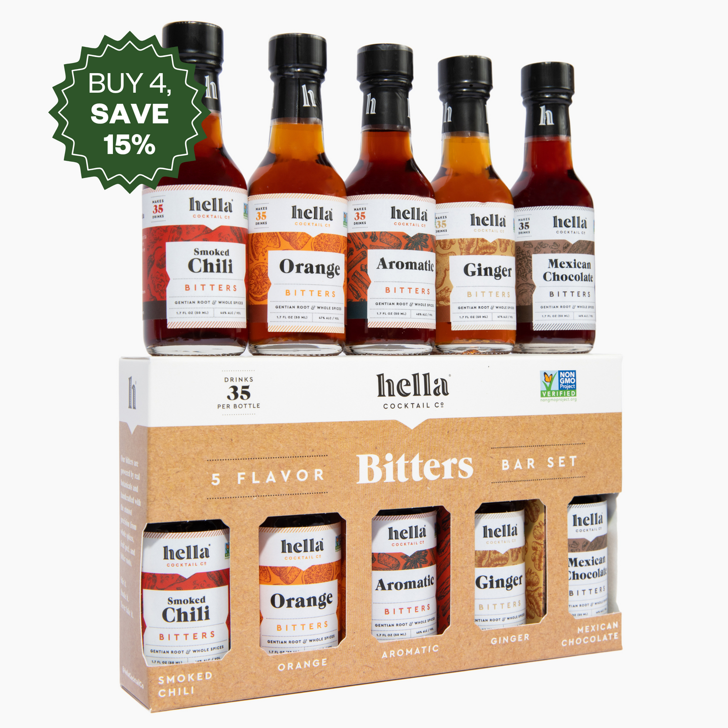 5-Pack Bitters Bar Set