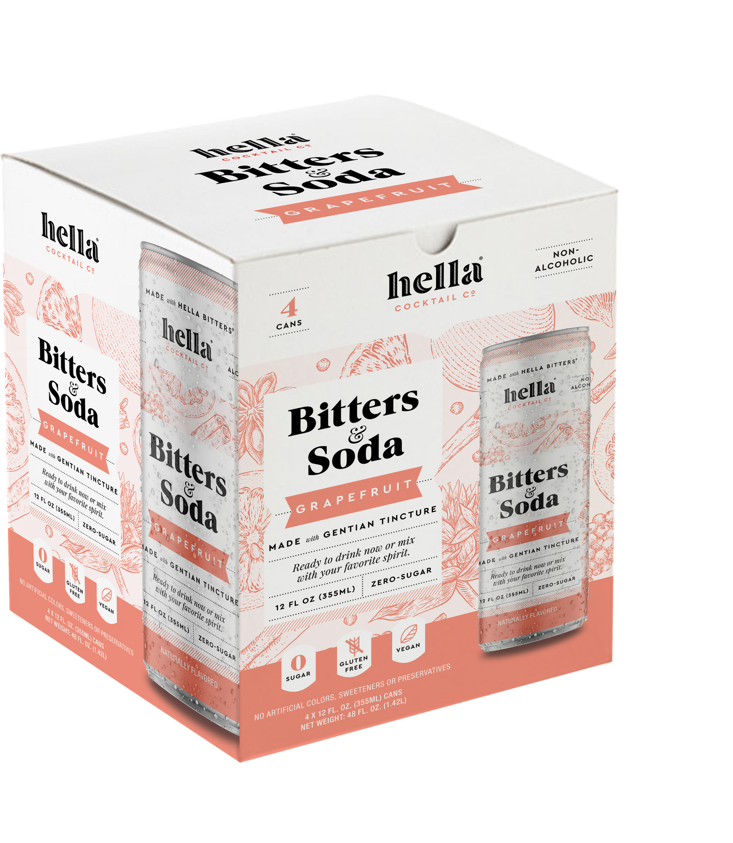 Grapefruit Bitters & Soda (4pk box)