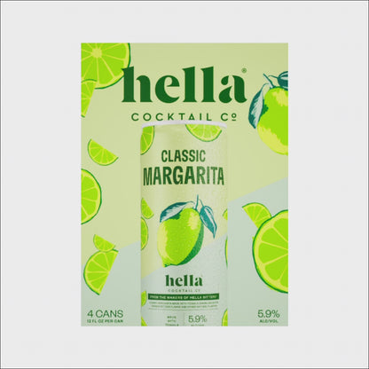 Hella Classic Margarita Ready-to-Drink 5.9% ABV